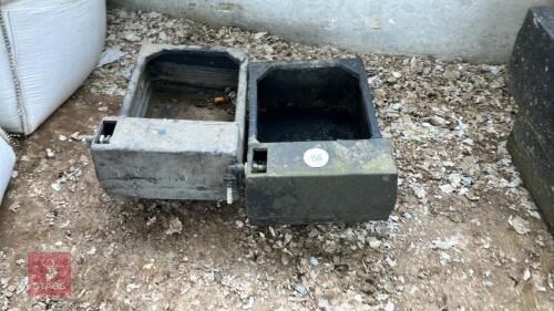 2 SINGLE WATER TROUGHS