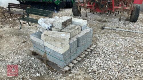 35 BLOCKS & 2 BAGS OF PREMIUM CEMENT