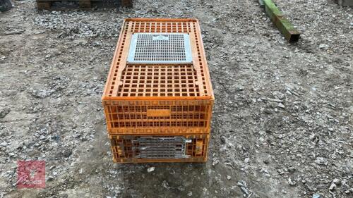 2 POULTRY CAGES