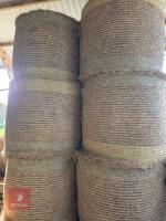 8 ROUND BALES OF JUNE 2025 HAY - BIDS PER BALE