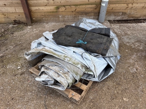 2 TARPAULINS/SHEETS