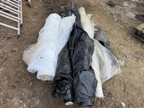 PALLET OF MIXED PLASTIC SHEETING