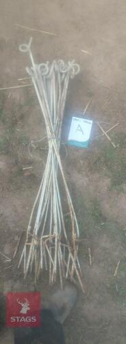 21 ELECTRIC FENCING STAKES (A)