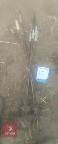 10 ELECTRIC FENCING STAKES (F)