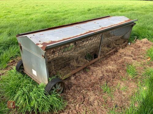 3 MIXED SHEEP HAY RACKS (54)