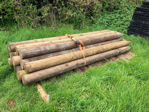 26 MIXED WOODEN STAKES (25)
