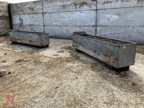 2 IAE 10' WATER/FEED TROUGHS (2)