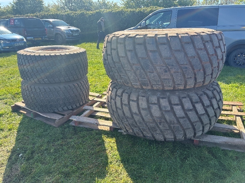 FULL SET OF TITAN TURF WHEELS & TYRES