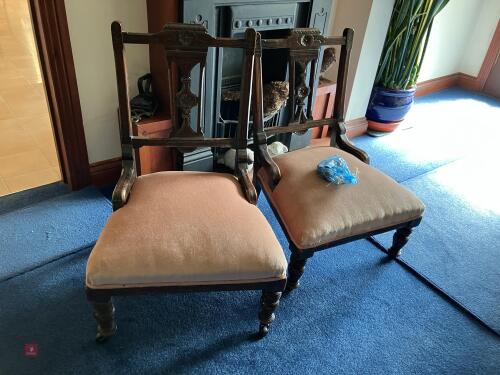 2 FOOT REST CHAIRS