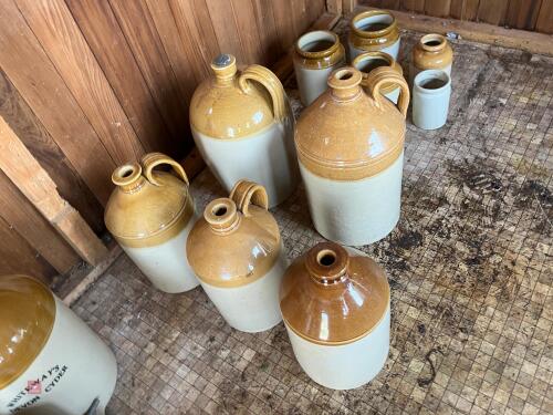 5 STONE JARS