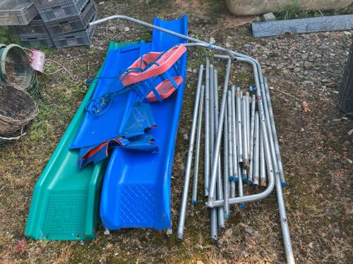 CHILDS CLIMBING FRAME AND SLIDE