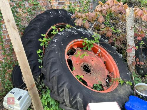 PAIR OF WHEELS AND TYRES