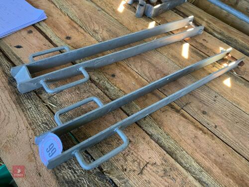2 'THROW OVER' GATE LATCHES (99)