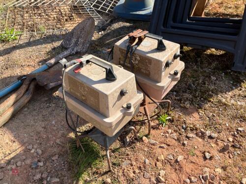 TWO ELECTRIC FENCER UNITS
