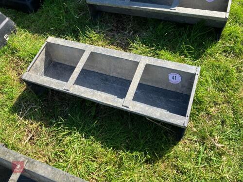 IAE GALVANISED 3' GROUND FEED TROUGH (41