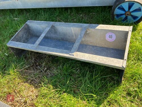 IAE GALVANISED 3' GROUND FEED TROUGH (40