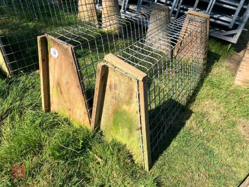 2 HOMEMADE 6' WALL HAY FEEDERS (35)