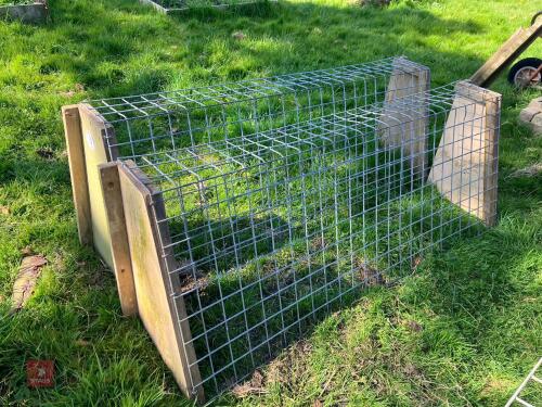 2 HOMEMADE 6' WALL HAY FEEDERS (33)