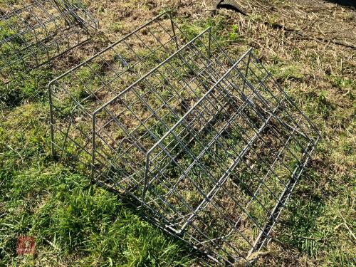 3 GALVANISED WALL HAY FEEDERS (32)