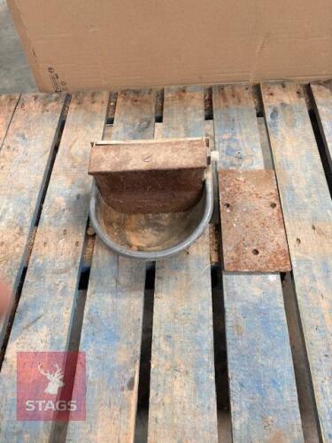6 CATTLE METAL DRINKER BOWLS