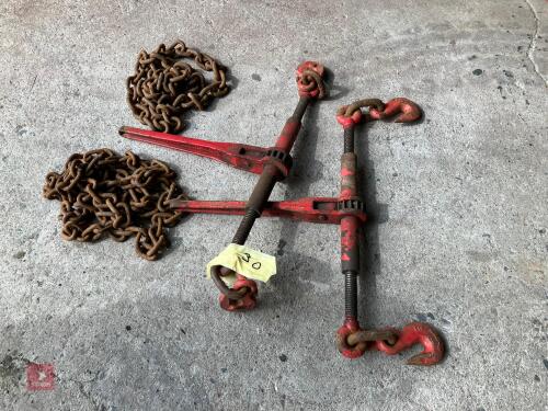 2 X LOAD TENSIONERS AND CHAIN (30)