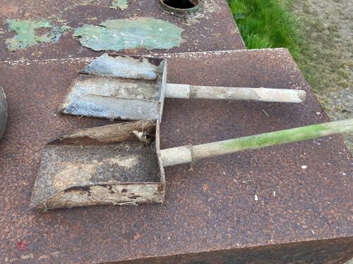 2 SMALL COAL SHOVELS
