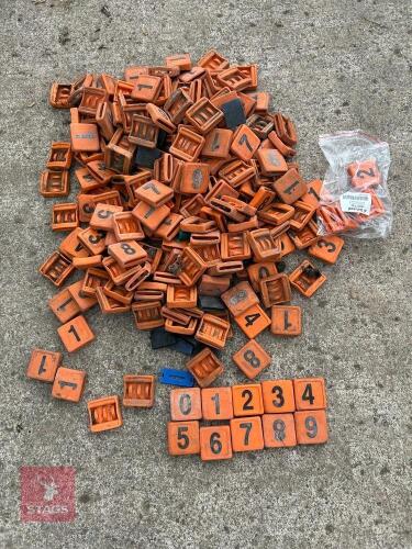 APPROX 200 DELAVAL COLLAR NUMBERS