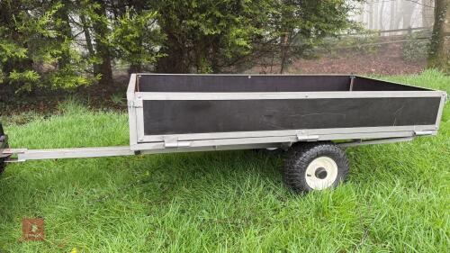 GARDEN TRACTOR DROPSIDE FLAT TRAILER (4)
