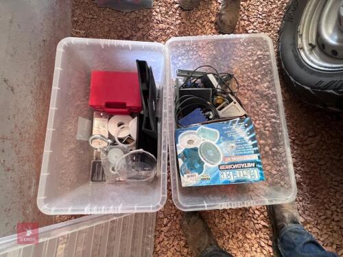 2 TUBS OF WORKSHOP TOOLS & SUNDRIES (93)