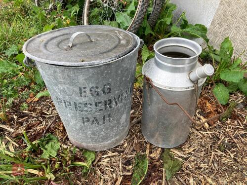 EGG PRESERVING PAIL AND URN
