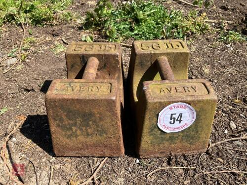 2 X 56LB WEIGHTS (54)