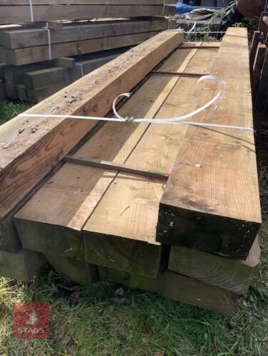 10X 10'' X 6'' SAWN TREATED TIMBER POSTS