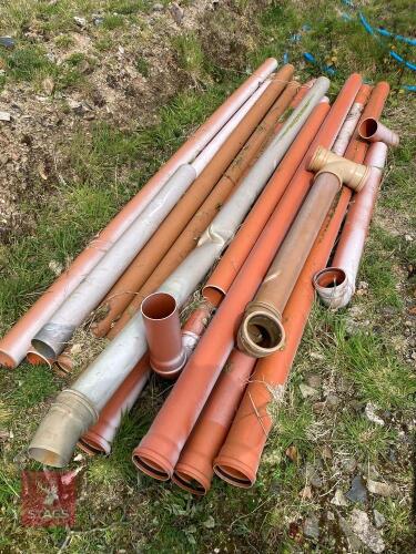 110MM DRAINAGE PIPE & VARIOUS FITTINGS