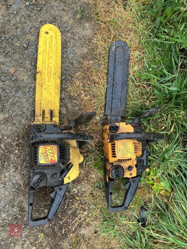 2 X MCCULLOCH 335 CHAINSAWS (S/R)