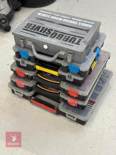 QTY OF SCREW TRAYS
