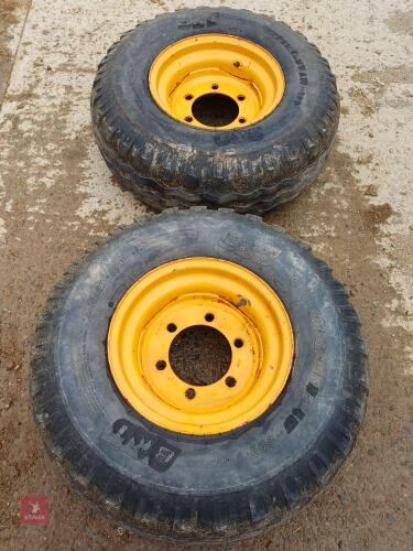 PAIR OF 11.5/80-15.3 WHEELS & TYRES