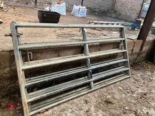 3 X 8' GALVANISED YARD GATES (68)