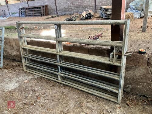 3 X 8' GALVANISED YARD GATES (67)