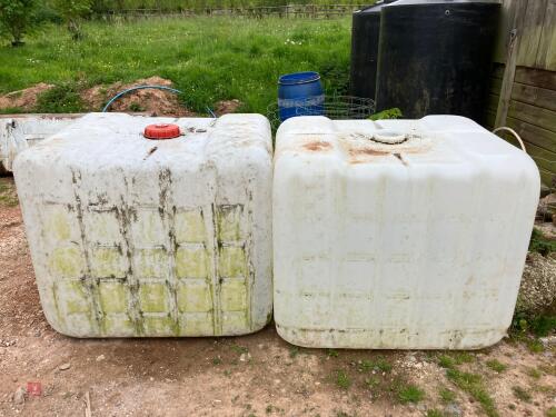 2 X IBC WATER CONTAINERS