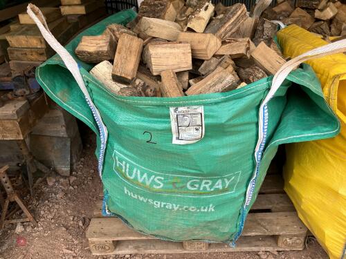 DUMPY BAG OF HARDWOOD LOGS (2)