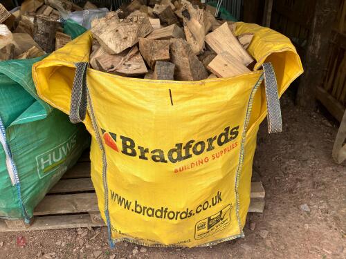 DUMPY BAG OF HARDWOOD LOGS (1)