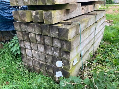 42 X 2.4M X 6'' X 6'' TIMBER POSTS