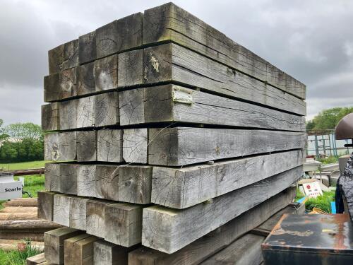40 X 2.4M X 6'' X 6'' TIMBER POSTS