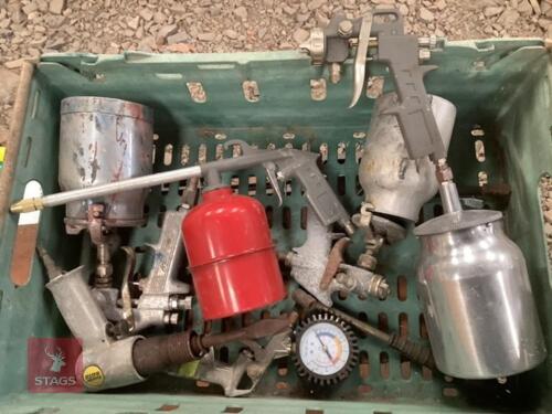 ASSORTED SPRAY GUNS