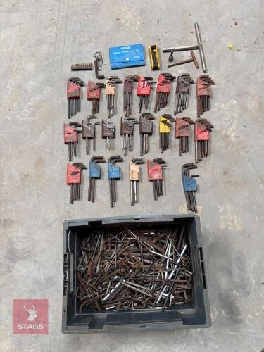 LARGE QTY OF ALLEN KEYS