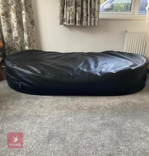 FAUX LEATHER SOFA BED BEAN BAG