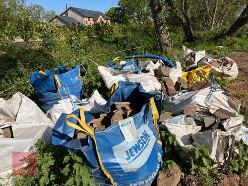 APPROX 15 BULK BAGS OF WALLING STONE