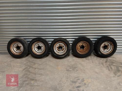5 X 185/70 R13 WHEELS & TYRES