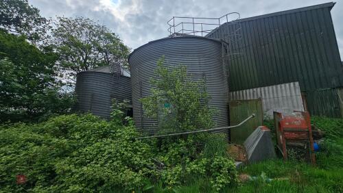 2 BRICE BAKER 60T GRAIN BINS