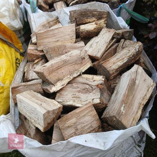 1 DUMPY BAG OF OAK LOGS